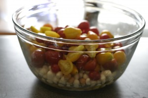 img_2439 Tomato, Bocconcini and Chickpea Salad