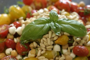 img_2442 Tomato, Bocconcini and Chickpea Salad