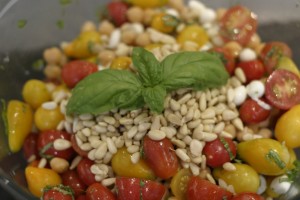 img_2448 Tomato, Bocconcini and Chickpea Salad