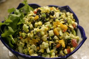 img_3459 Roasted Corn, Chayote and Black Bean Salad