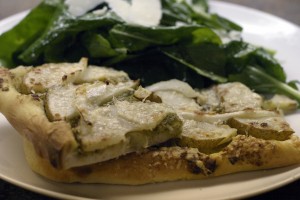 img_3900 Pesto, Pear and Parmigiana Flatbread