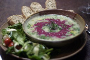 img_6520 Swedish Parsnip And Leek Soup With Pickled Beet Swirl