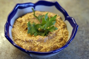 img_6770 Roasted Red Pepper, Walnut & Feta Dip