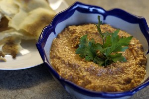 img_6773 Roasted Red Pepper, Walnut & Feta Dip