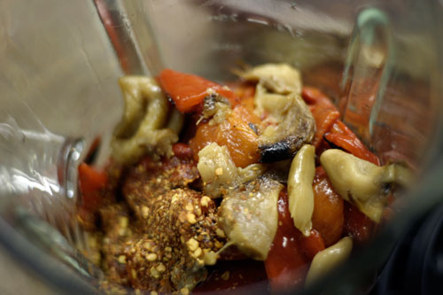 img_8624 Pasta with Olives and Feta in Roasted Red Pepper Sauce