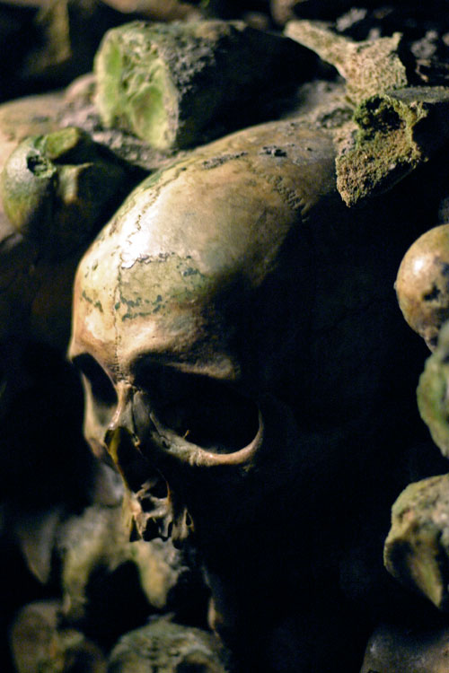 Paris:  The catacombs