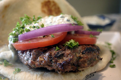 Tunisian Lamb Burgers With Cucumber Mint Yoghurt Sauce Choosy Beggars