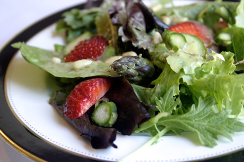 IMG_2063 Strawberry, Asparagus and Pine Nut Salad with Tarragon Vinaigrette