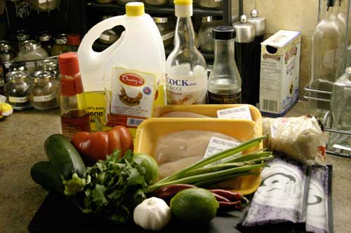 brnsf1 Spicy Thai Black Rice Noodle Chicken Stirfry