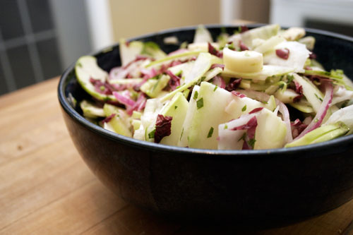 taks2 Tangy Apple, Kohlrabi and Hearts of Palm Salad