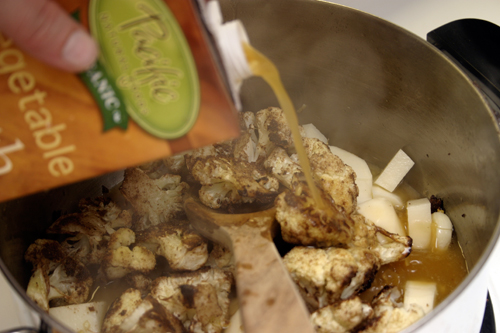 srcs7 Vegantines Day: Spice Roasted Cauliflower Soup with Fried Capers