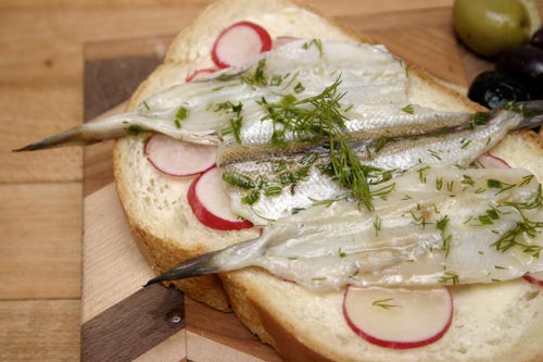 ms6 Marinated Smelt with Lemon and Dill