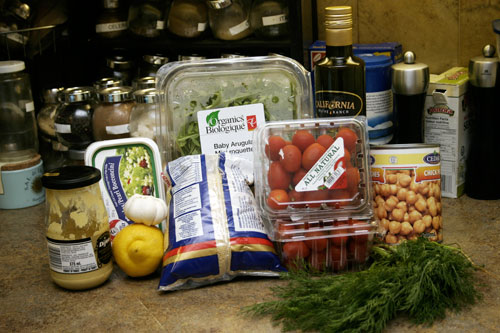 ics2 Lemony Israeli Couscous with Tomato, Arugula, Chickpea and Bocconcini